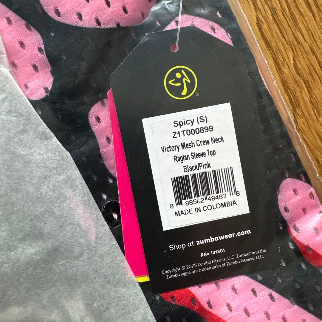 新品　正規品　ズンバ　 S メッシュ　Tシャツ