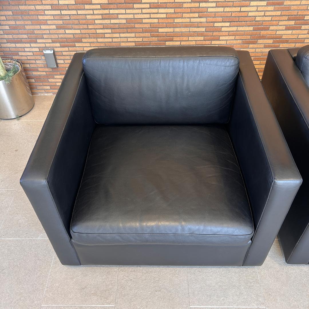 【希少・可変式】♥Knoll（ノル）本革 モジュール　一人掛けソファセット