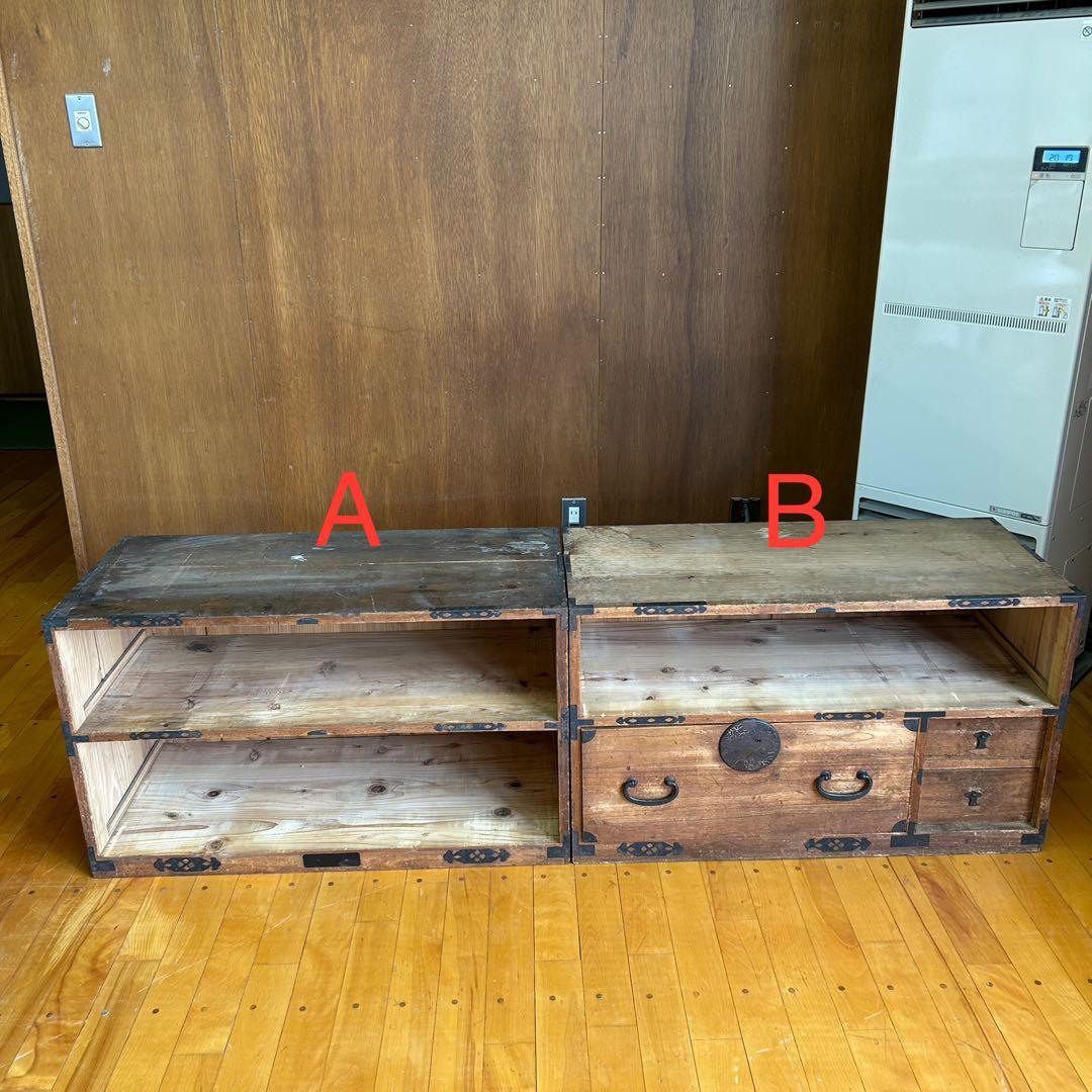 古箪笥(たんす) 棚 店舗什器 A