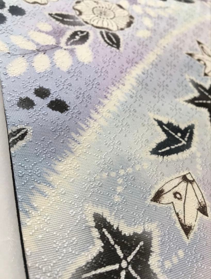 新春破格❗️逸品❗️暈し染め【名古屋帯】　辻ヶ花　地紋　正絹