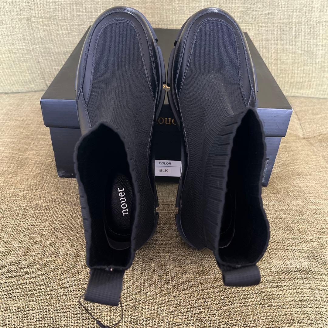 0415様【新品未使用】nouer メタリックソールショートブーツ