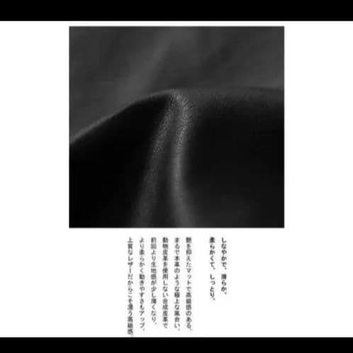 ヴィ―ガンレザーフード付きジャケット　Ｌサイズ　antiqua　タグ付き