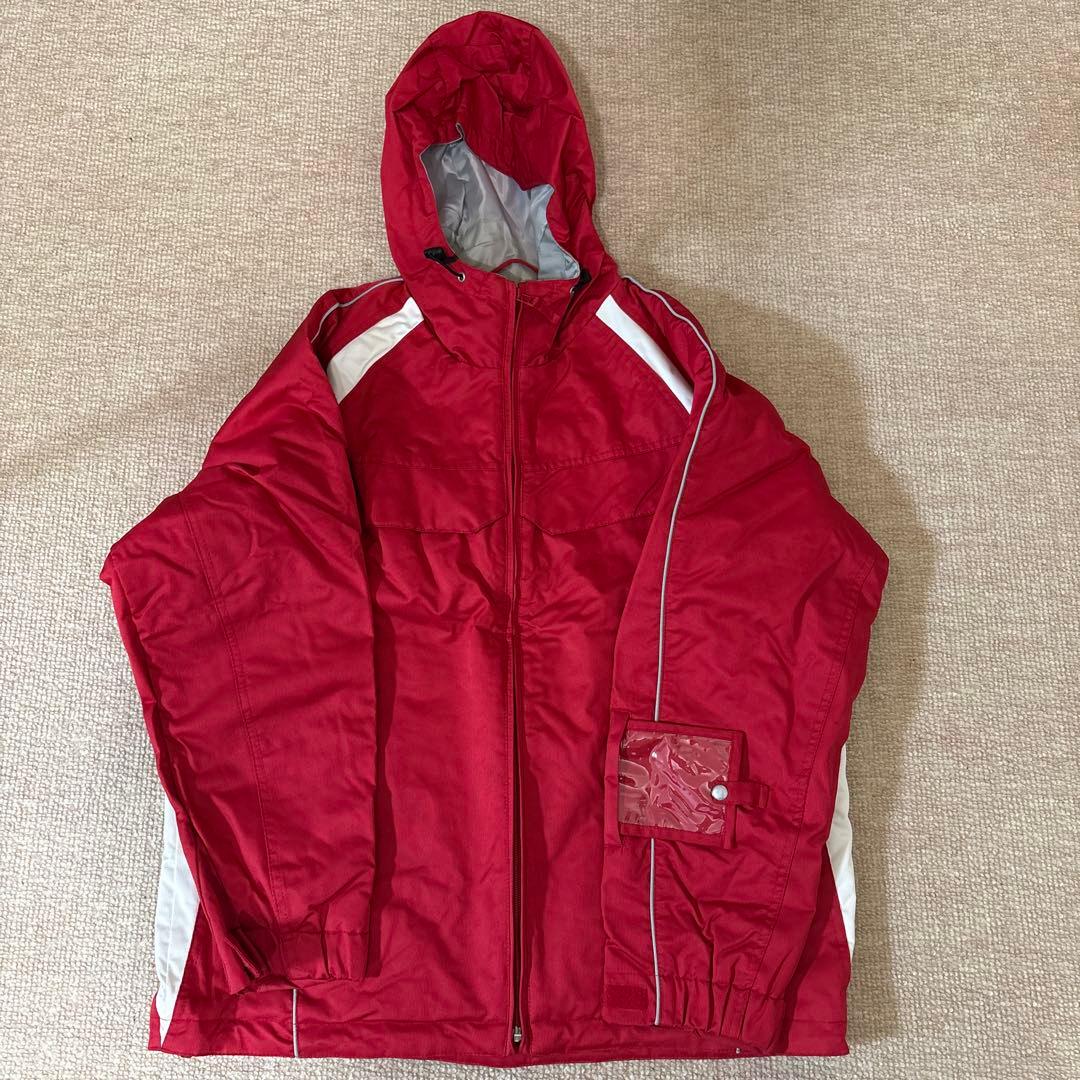 女性用スキーウェア 上下セット 赤/グレー　XERES