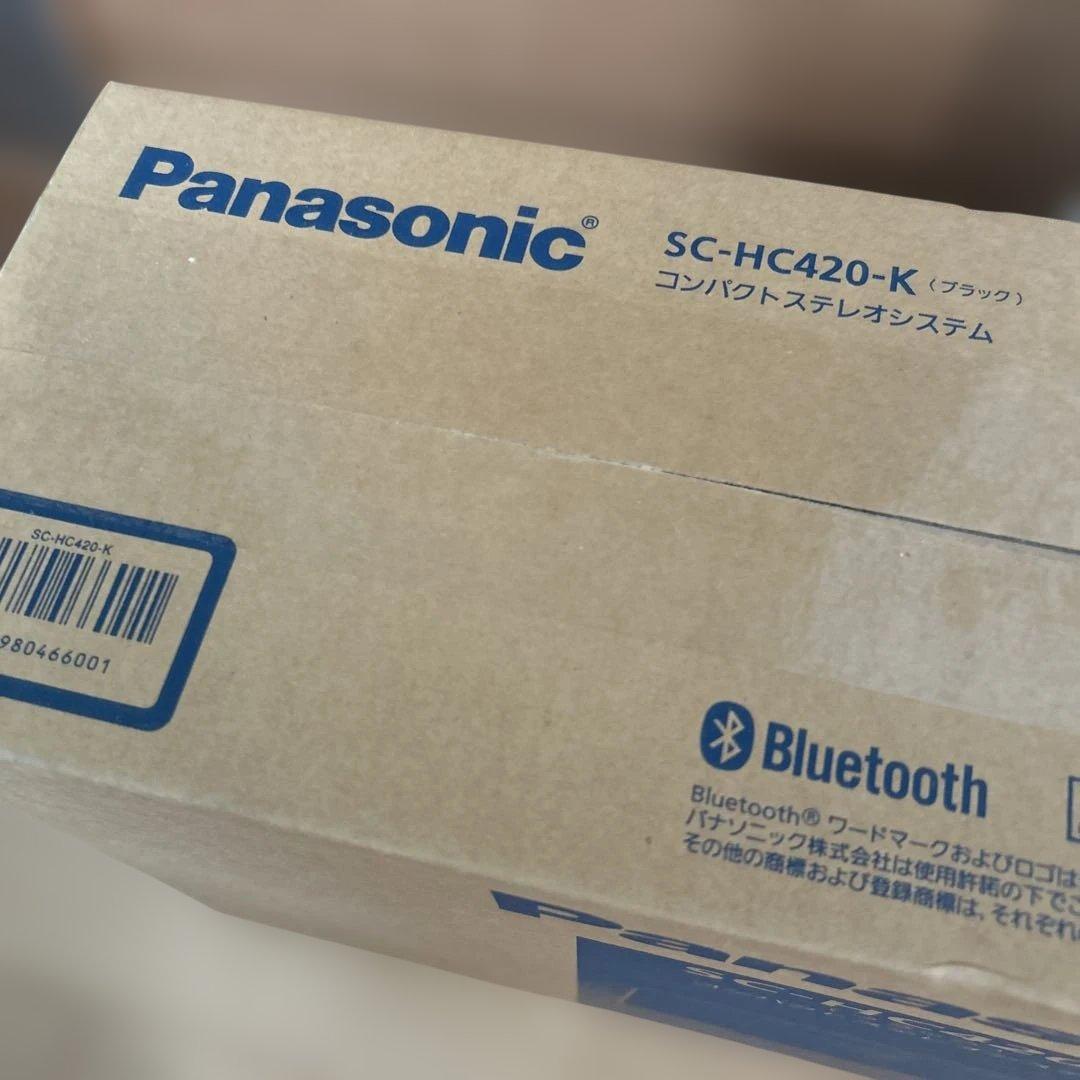 Panasonic コンパクトステレオシステム(ブラック) SC-HC420-K