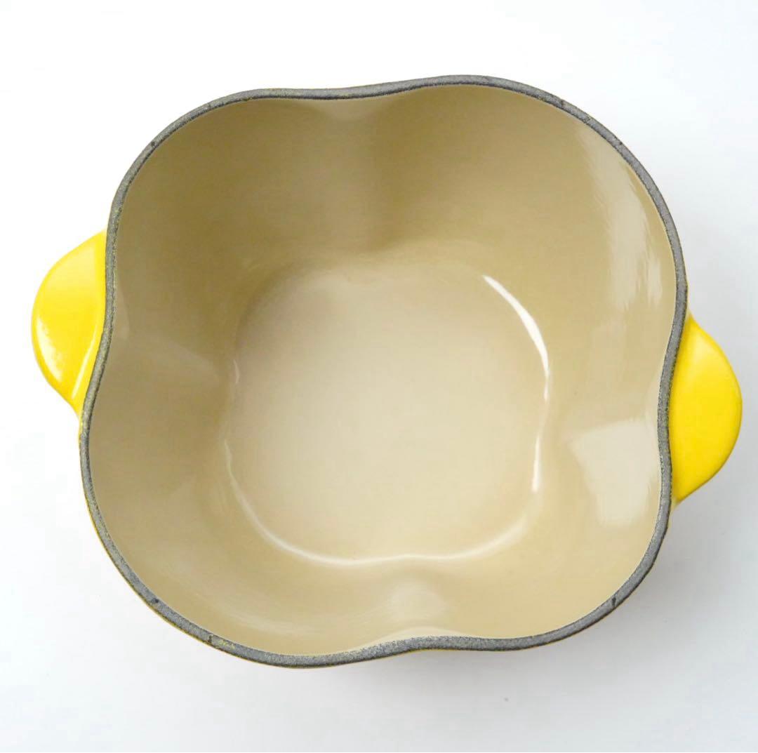 【極美品】LE CREUSET　ピーマンココット　ディジョンイエロー　18cm