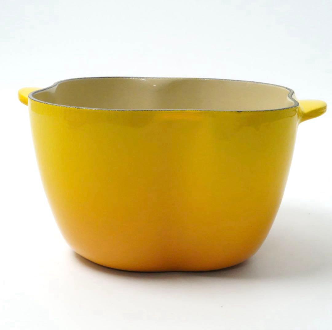 【極美品】LE CREUSET　ピーマンココット　ディジョンイエロー　18cm