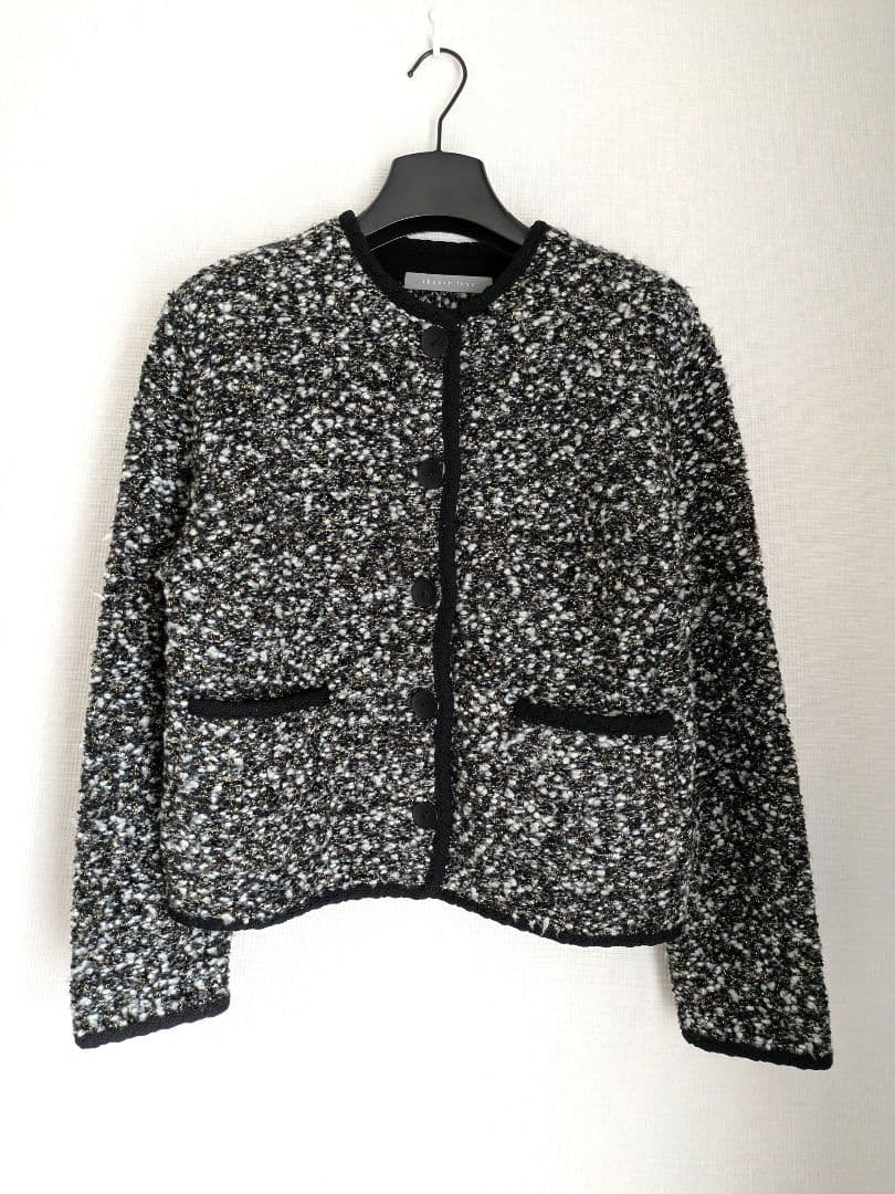 今季美品*定価7.5万 theory luxe ツイードニットジャケット 38