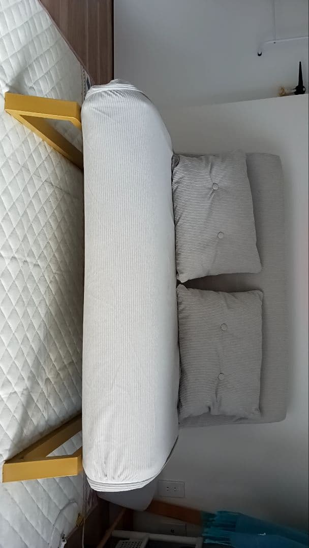 ISUSHALO ワイドソファ 115cm オフホワイト