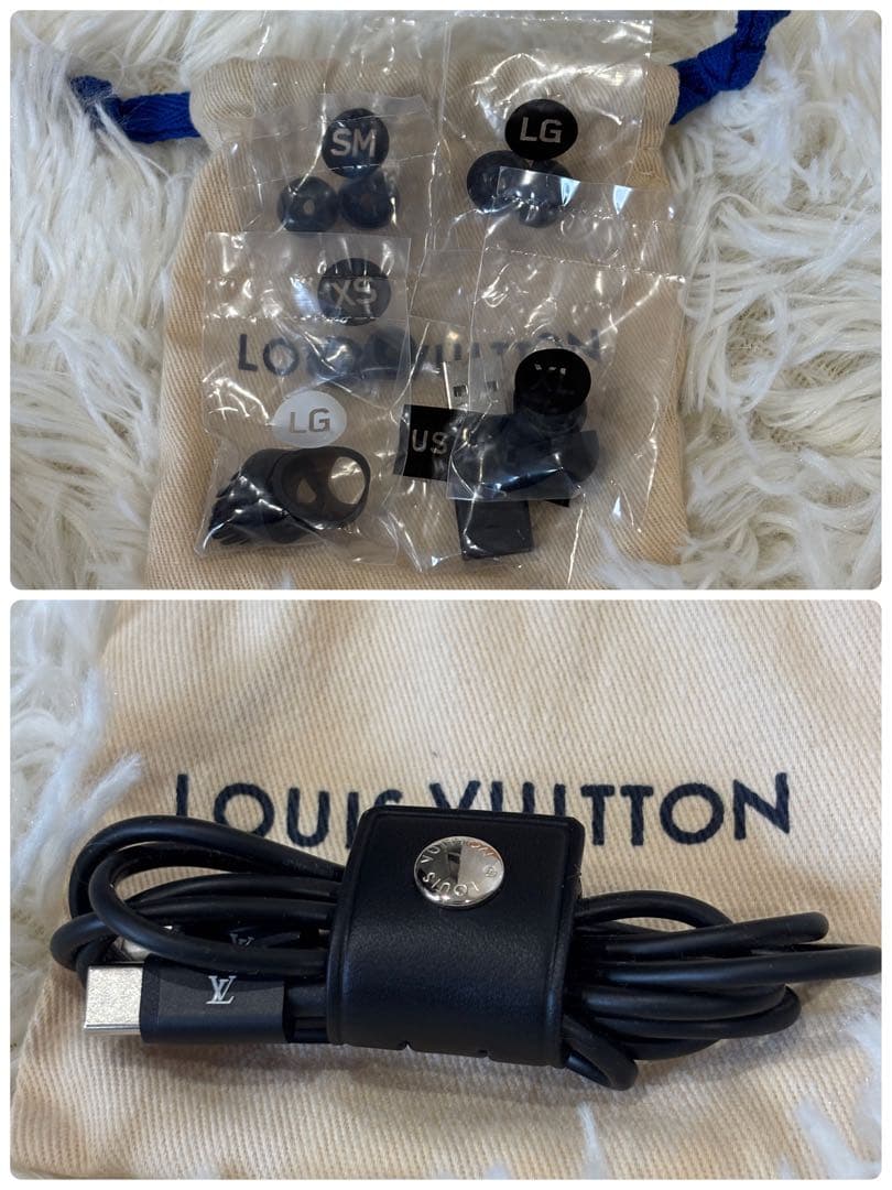 【極美品】ルイヴィト ホライゾン イヤホン ブラックモノグラム 付属品完備