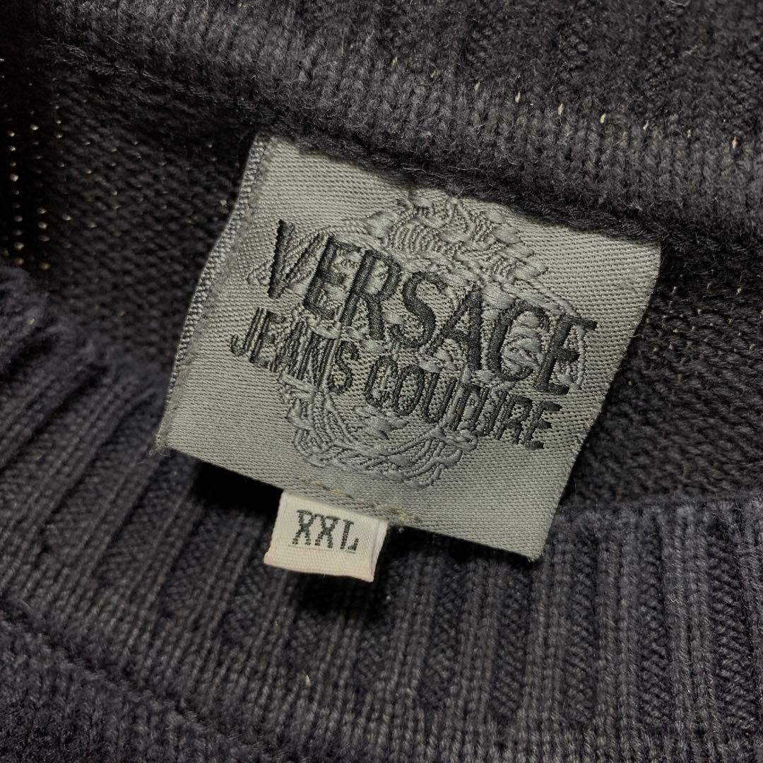 【美品 特大3L！】ヴェルサーチェシーンズクチュール　クルーネックプルオーバー