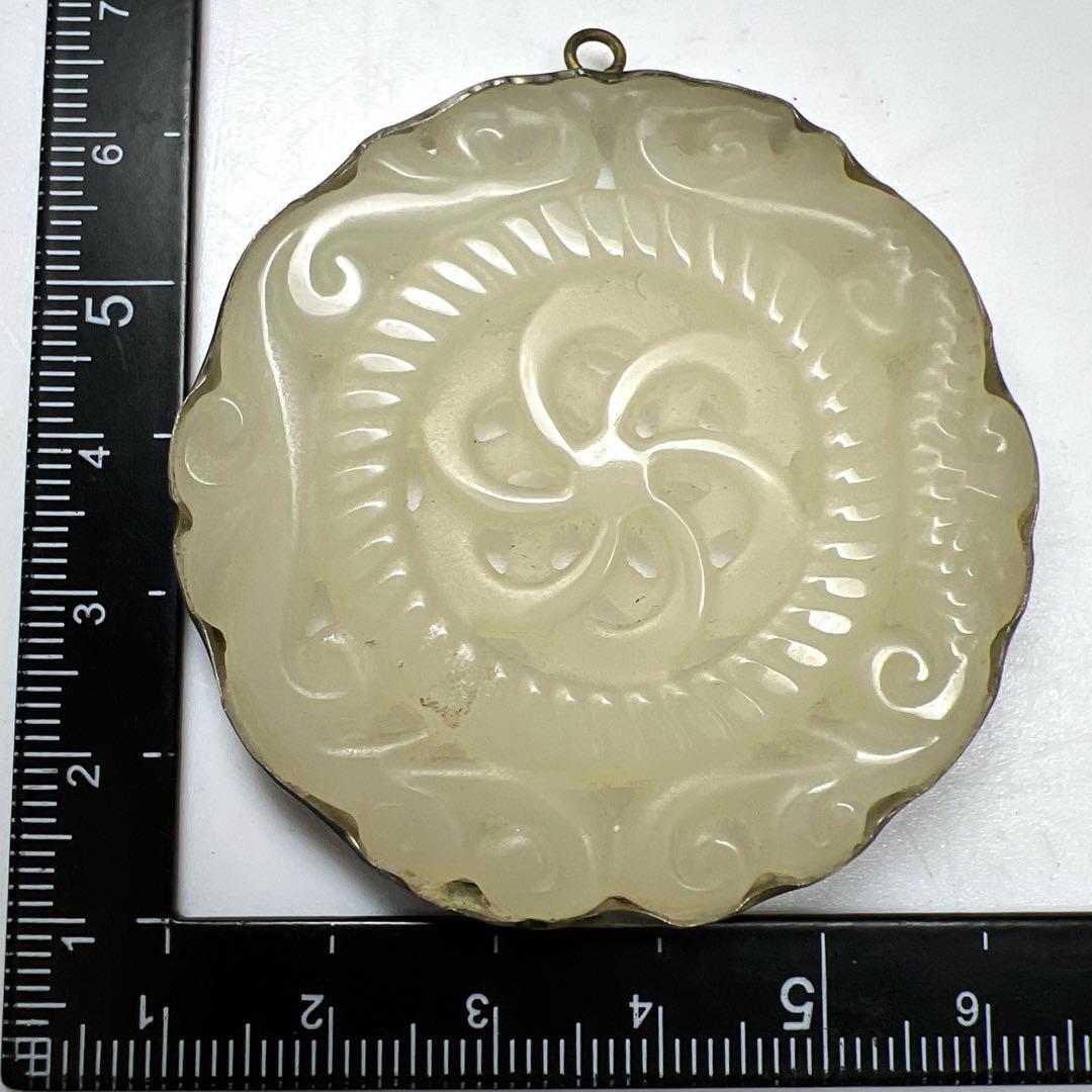 白砡ネックレストップ　25g 東Y7-1107☆2Fトヒチ