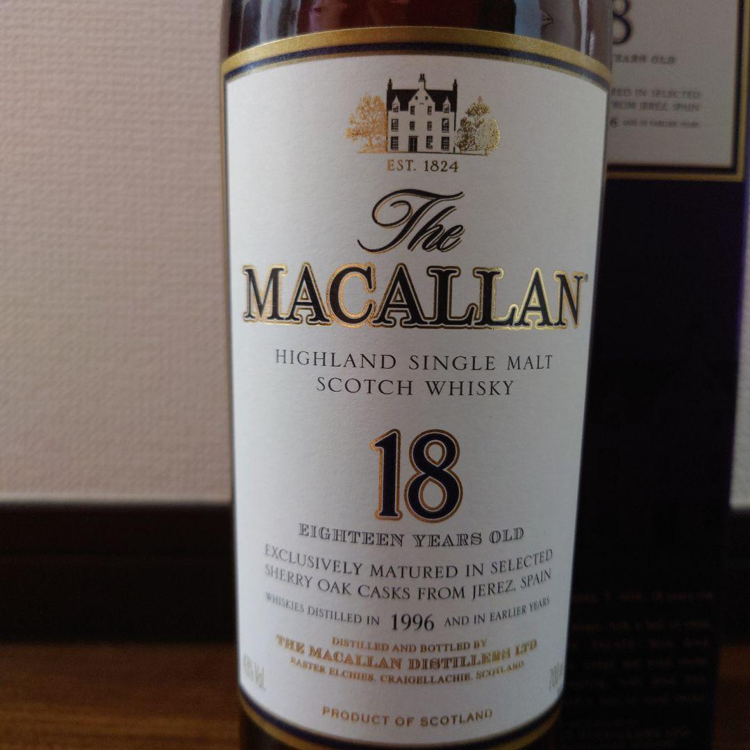 The Macallan マッカラン 18年 旧ボトル 1996 700mL