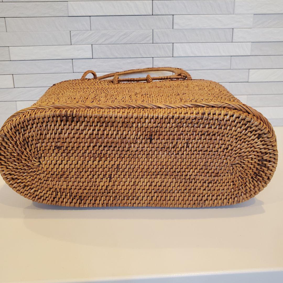 【TANABANA】 未使用 かごバッグ ナチュラルブラウン アタ ラタン