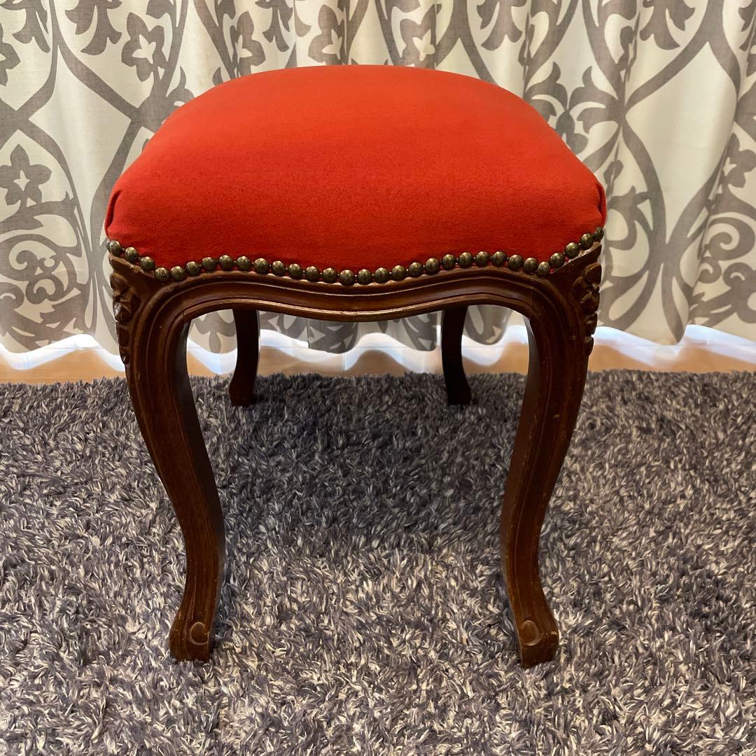 アンティーク　猫脚スツール