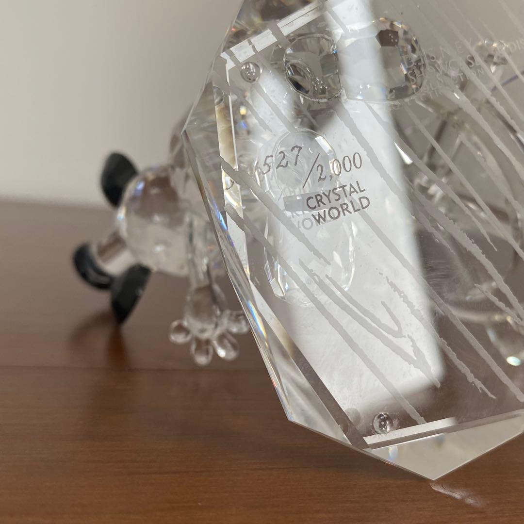 ディズニーショーケース クリスタルワールド ミッキーマウス 置物