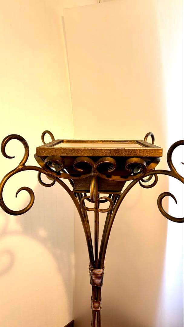 貴重　アンティーク　ディスプレイ　装飾　スタンド　ブロンズ