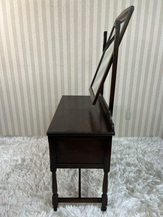 アンティーク　鏡台　彫刻　取っ手　アジアンテイスト　ヴィンテージ