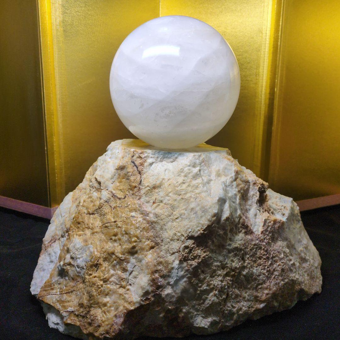 水晶 スフィア 直径約120mm 約2.1kg 丸玉 天然石 パワーストーン
