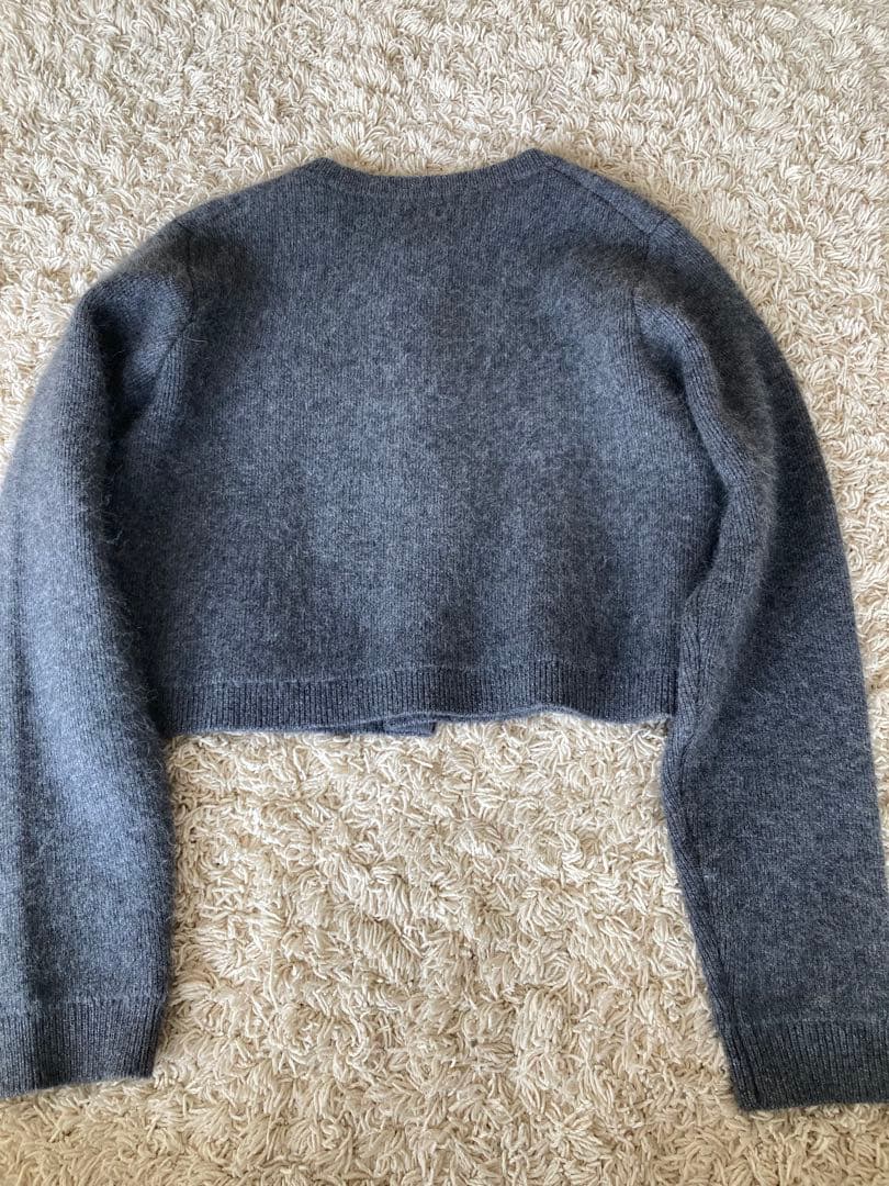 MIESROHE シャギーコンパクトカーディガン