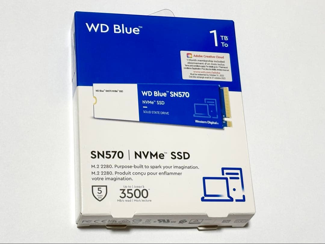 内蔵型SSD WD Blue SN570 NVMe WDS100T3B0C