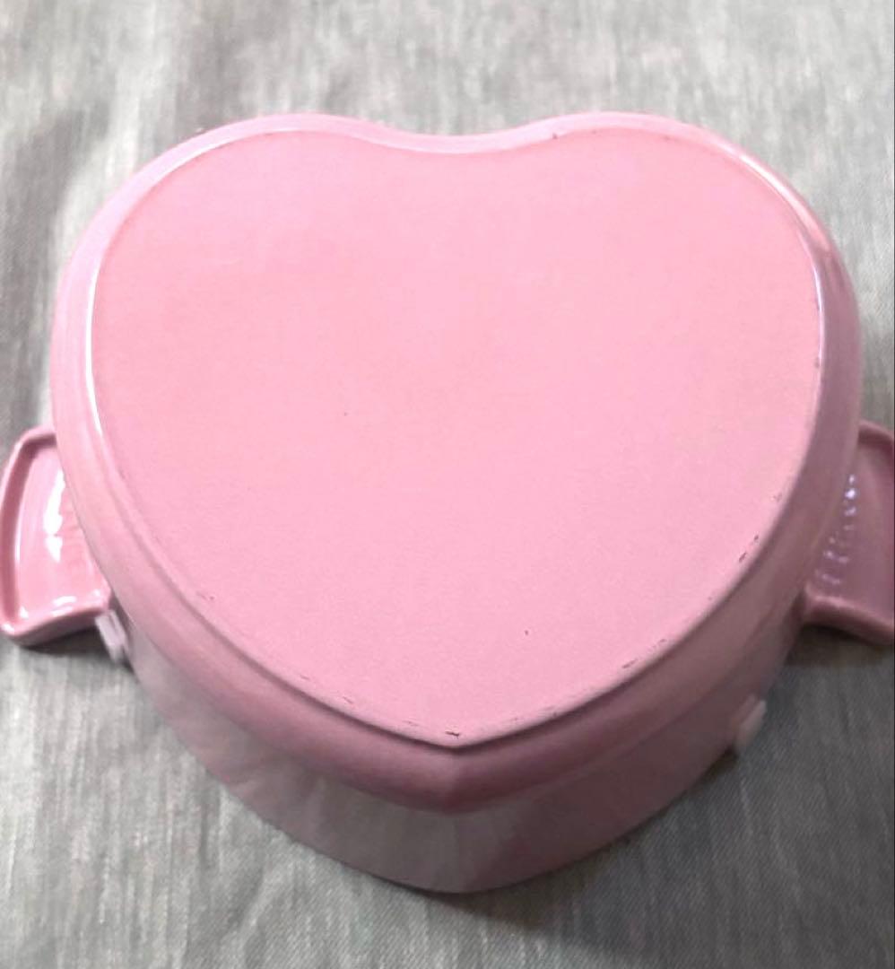 ル・クルーゼ　ココット・ダムール　シルバーつまみ　ピンク