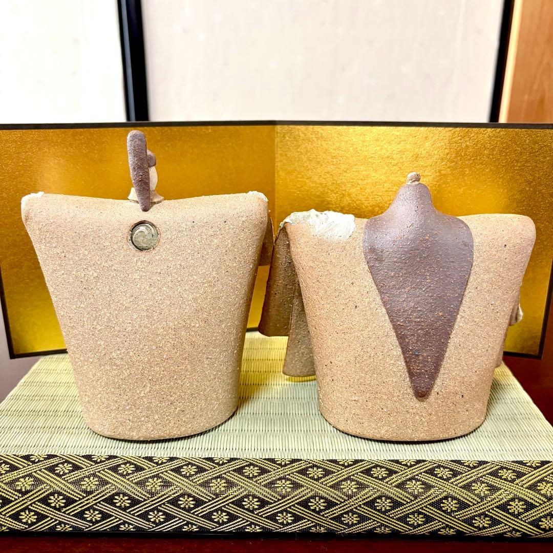 しがらき焼　明山　陶雛人形　雛人形　お雛様　節句　信楽焼　陶芸　人形　伝統工芸品