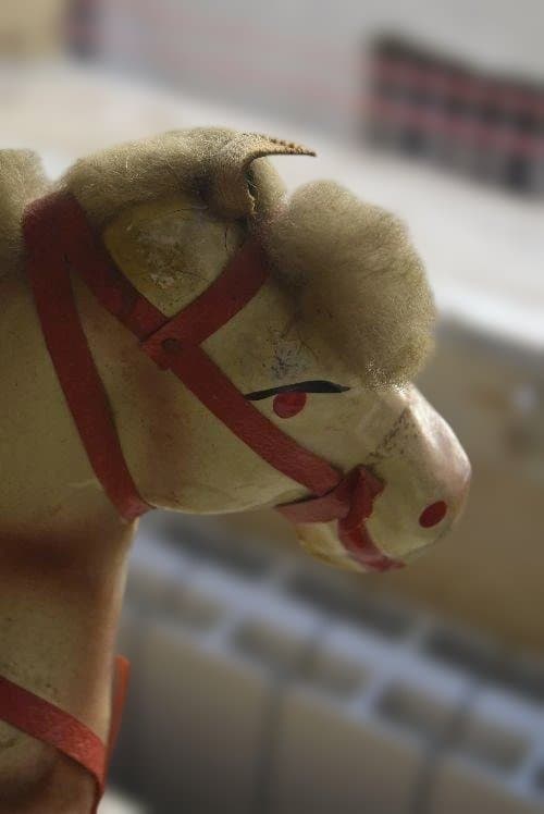 フランスアンティーク馬のオブジェ　西洋民藝　ジャンク品