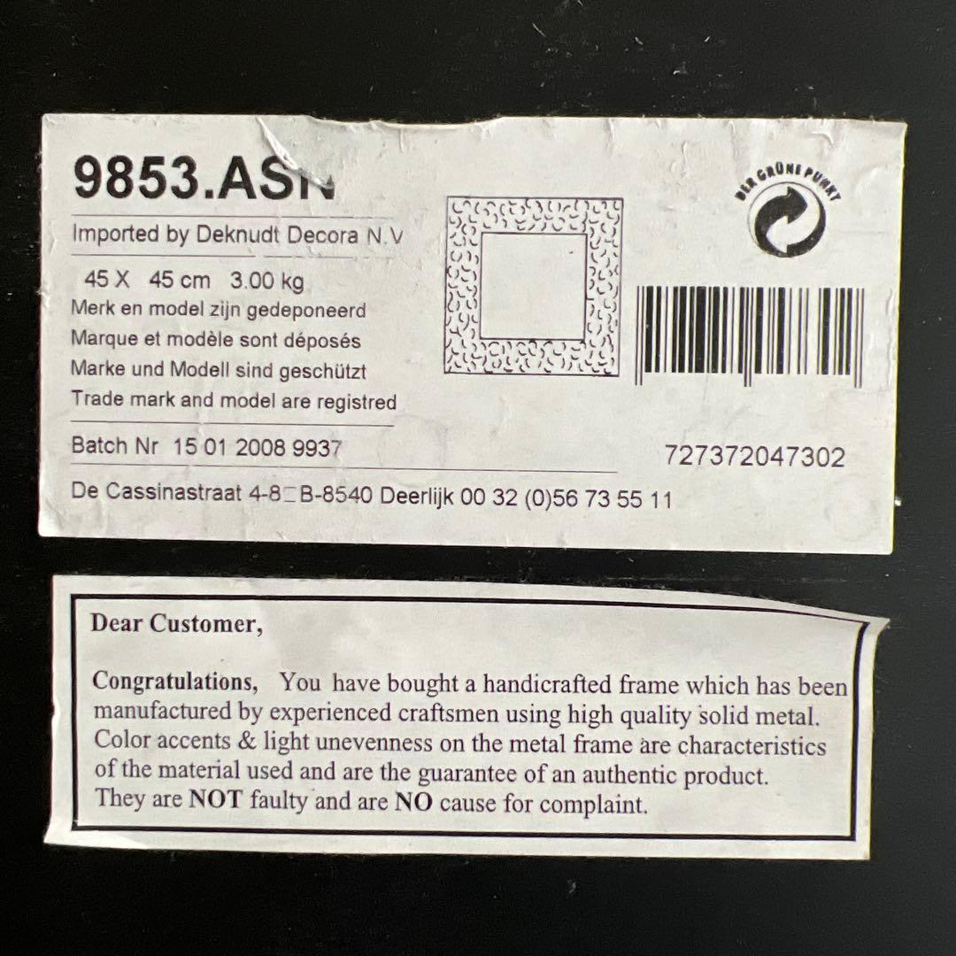 Deknudt Decora N.Vデクヌートミラー●壁掛けミラー　ベルギー製