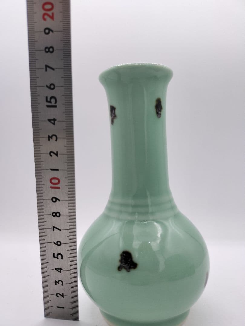 c538 【新品・未使用】皆具 飛青磁 平安手塚祥堂 茶道具