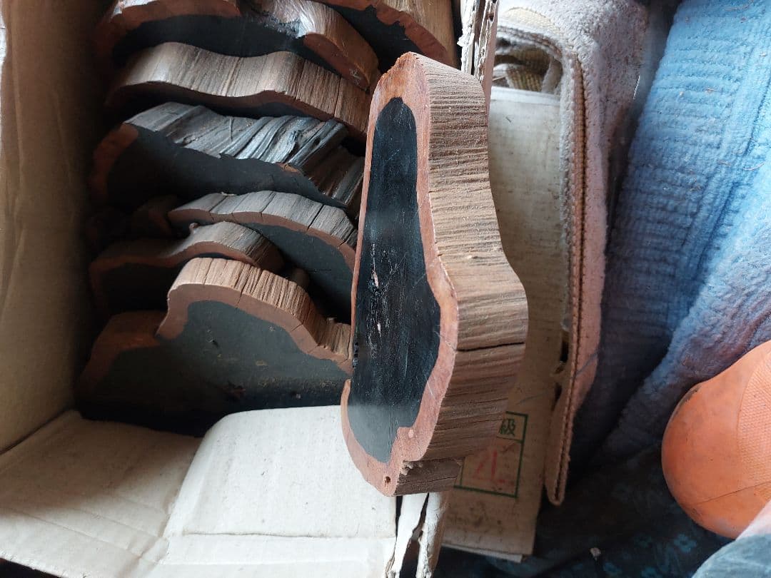 黒檀 コクタン ５個セット コースター 芸術 アンティーク 木製