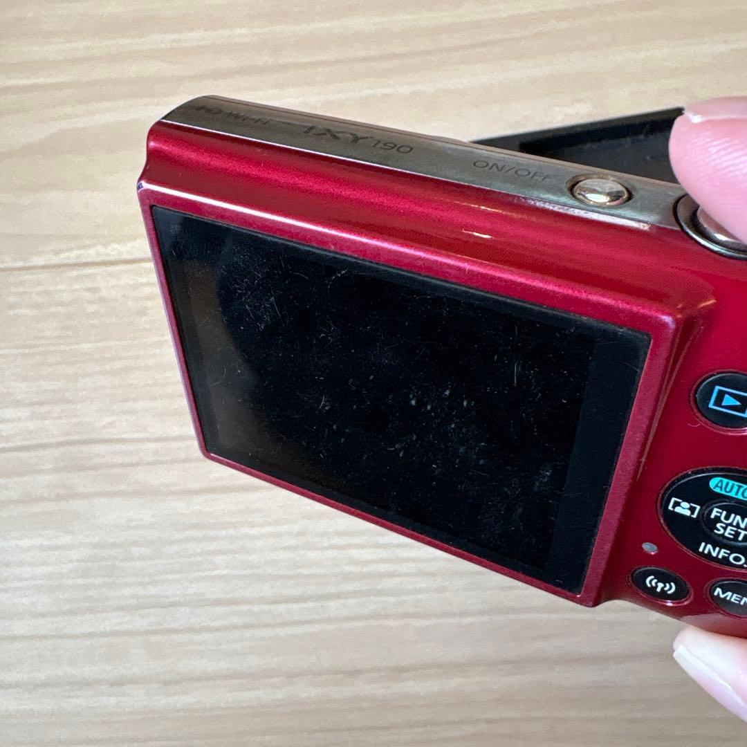 Canon IXY 190コンパクトデジタルカメラ 赤