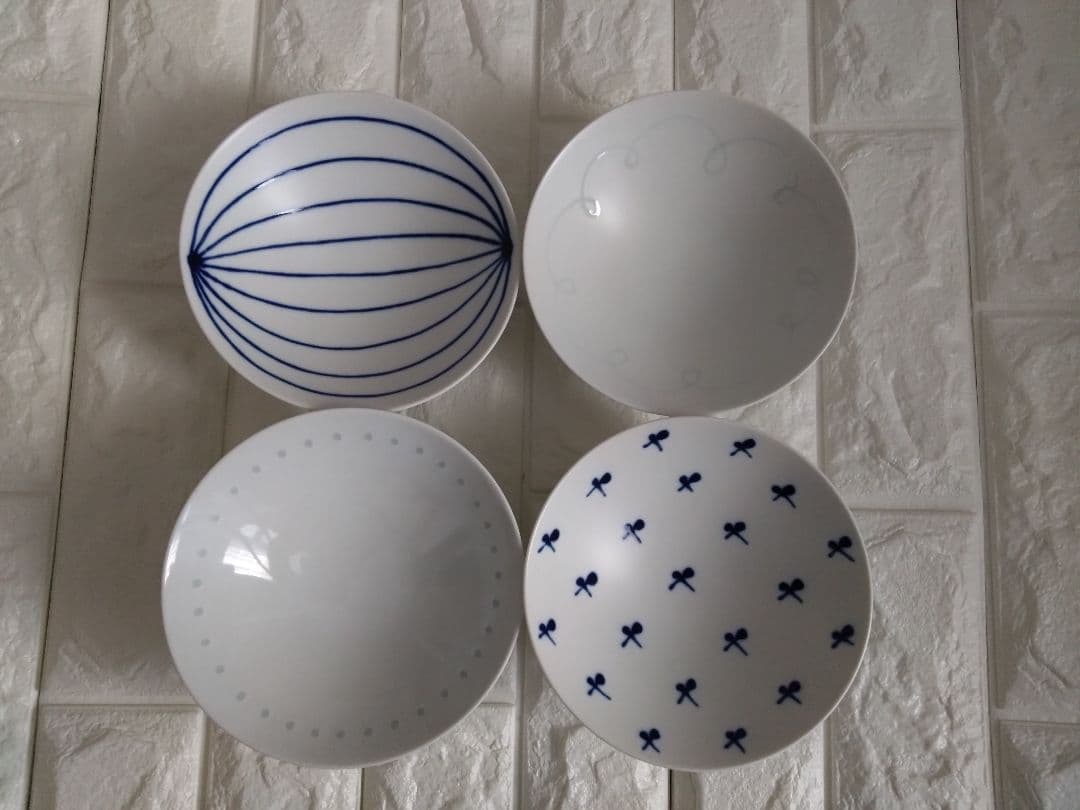 白山陶器　平茶碗　未使用　10枚セット　波佐見焼