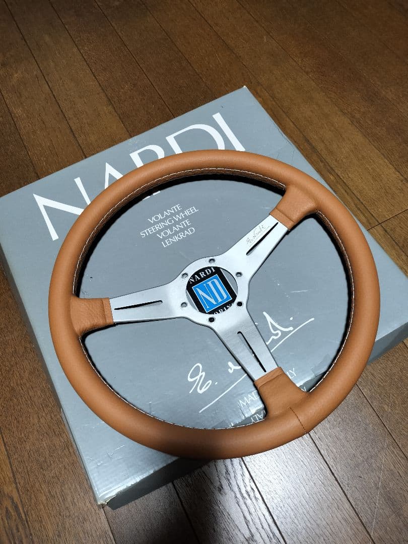 張り替え済み美品★ナルディ36Φステアリング★検NARDI走り屋旧車当時物ニスモ