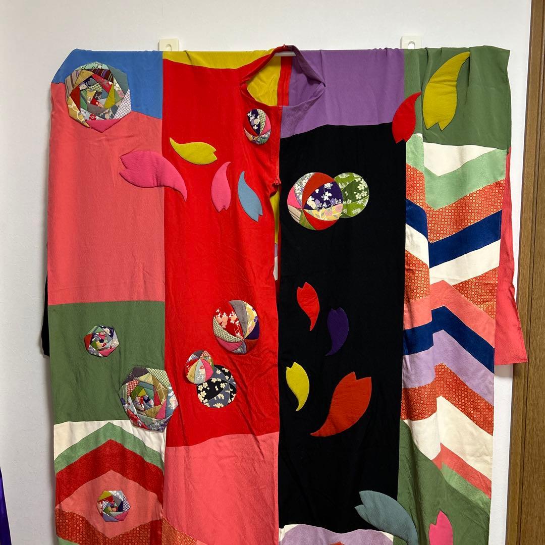 多色パッチワーク　イベント　和風ドレス　DECO JAPAN