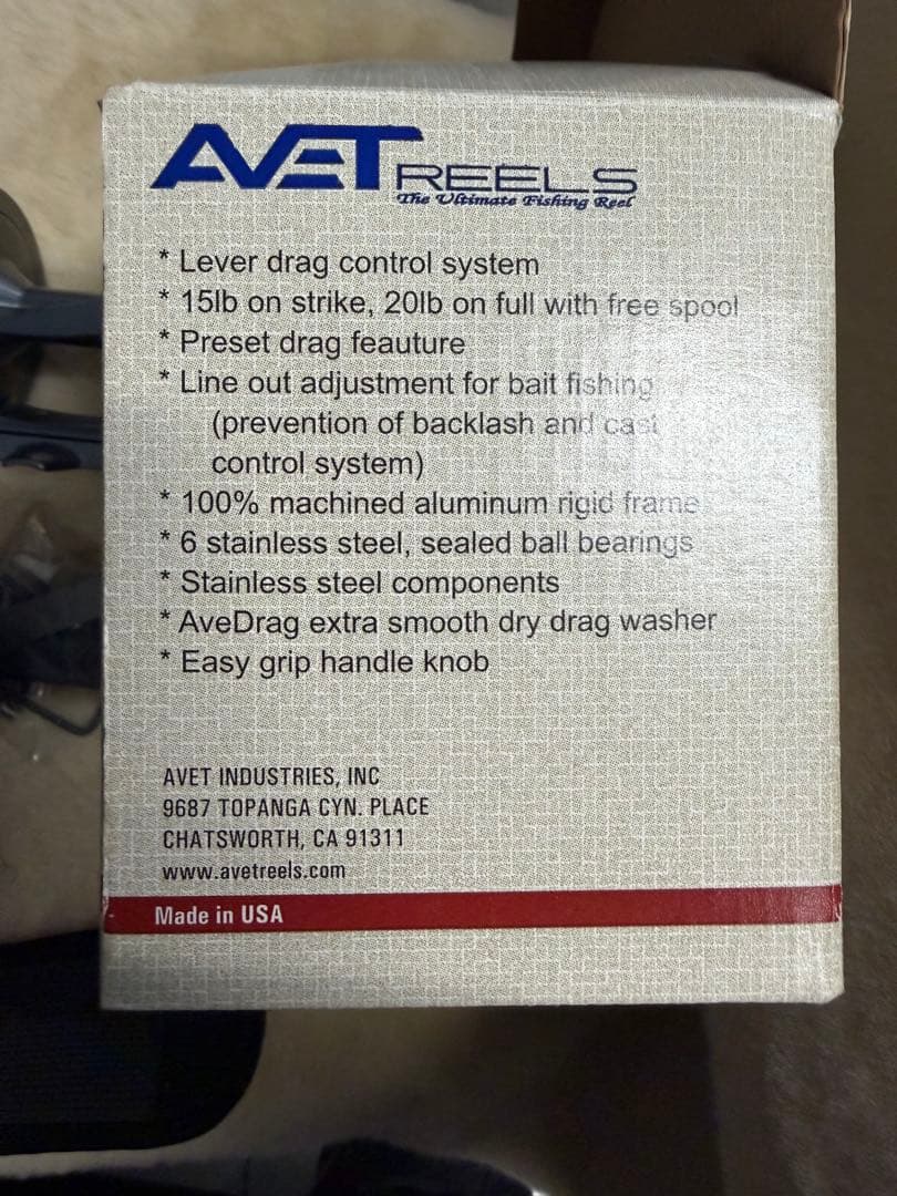 新品　アベット ラプターLX 6/3 左巻き　AVET