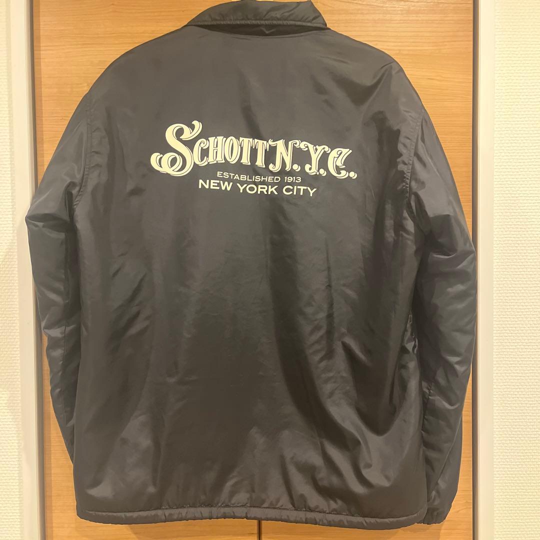 Schott ショット コーチジャケット ブラック ボア