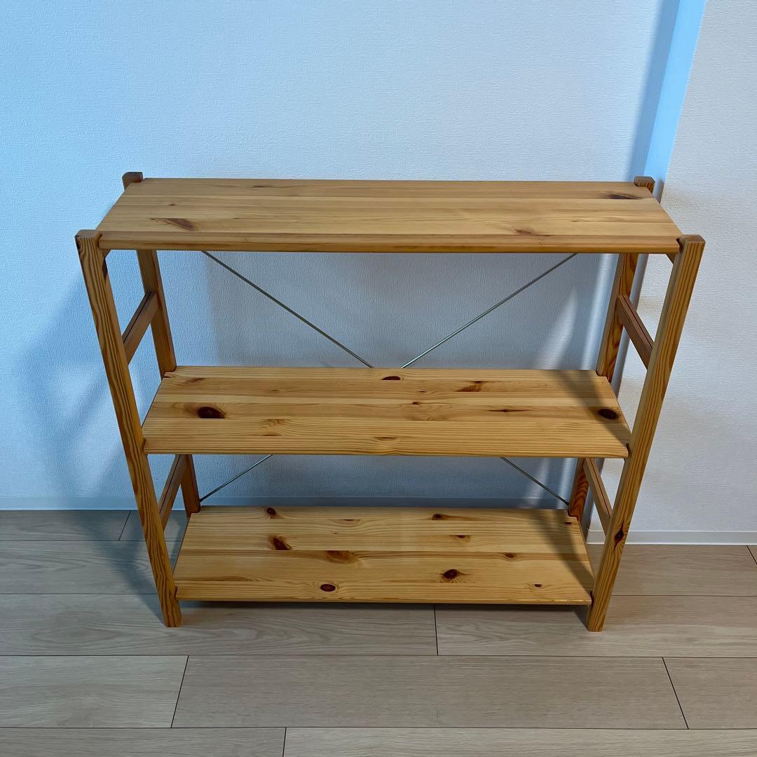 パイン材ユニットシェルフ奥行２５ｃｍタイプ・８６ｃｍ幅・小