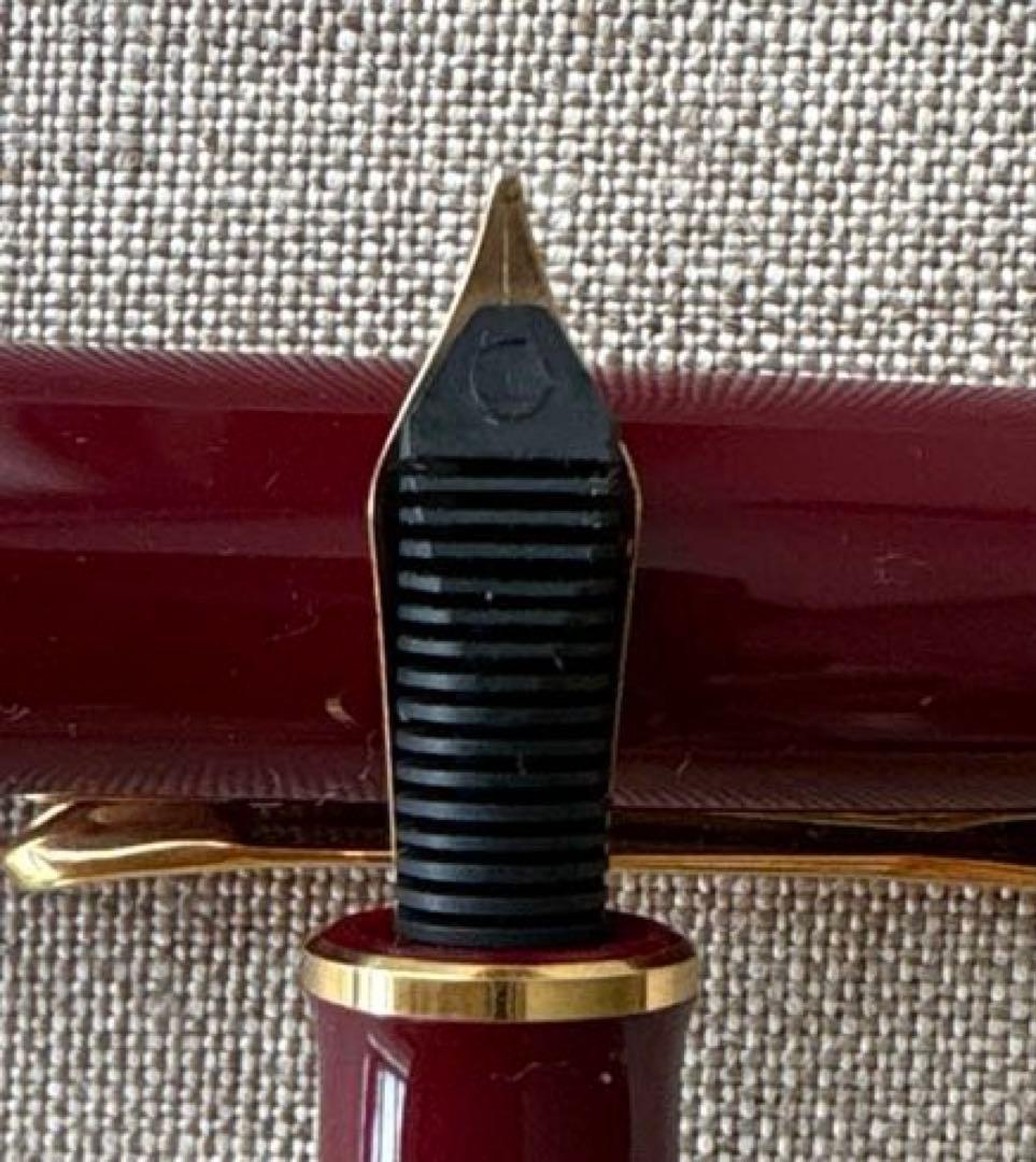 Pelikanペリカン 万年筆 旧型 18C-750 バーガンディ　吸入式