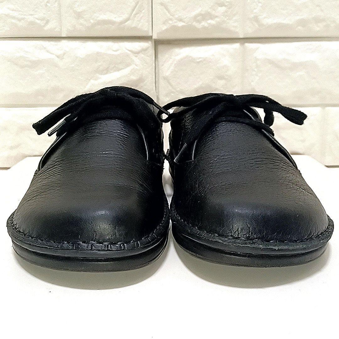 【美品】ビルケンシュトック　メンフィス　シボ革 レザー シューズ　ブラック