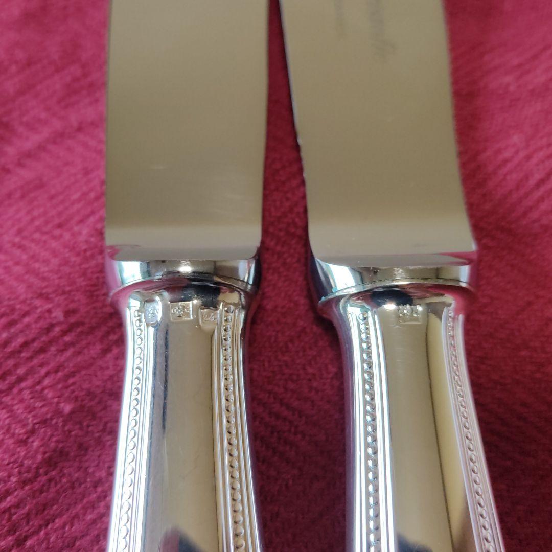 クリストフル パールシリーズ テーブルナイフ＆テーブルフォーク 5セット