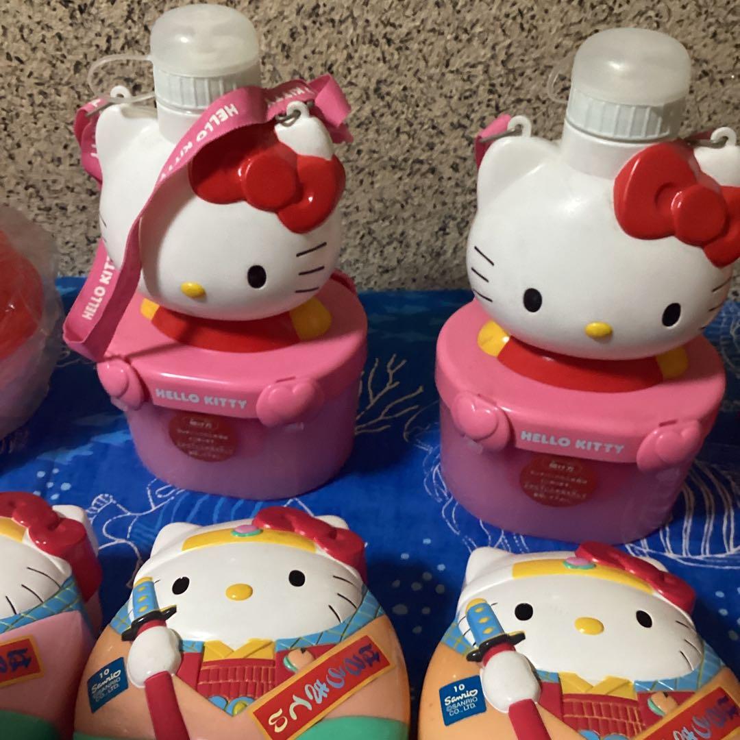 3725ハローキティ弁当箱&水筒&水筒カバーセット