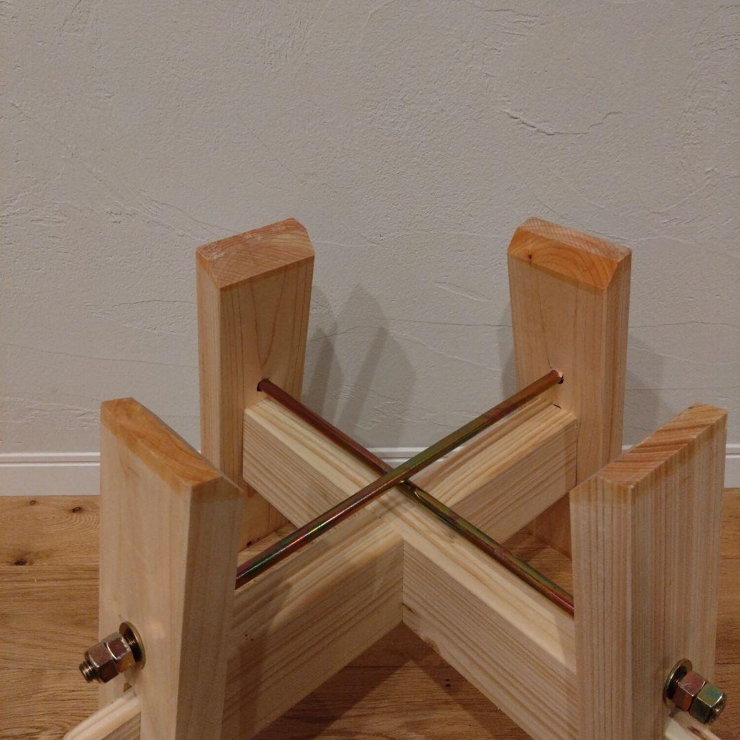 ナガノ産業 餅つき 石臼用木台 高さ36cm