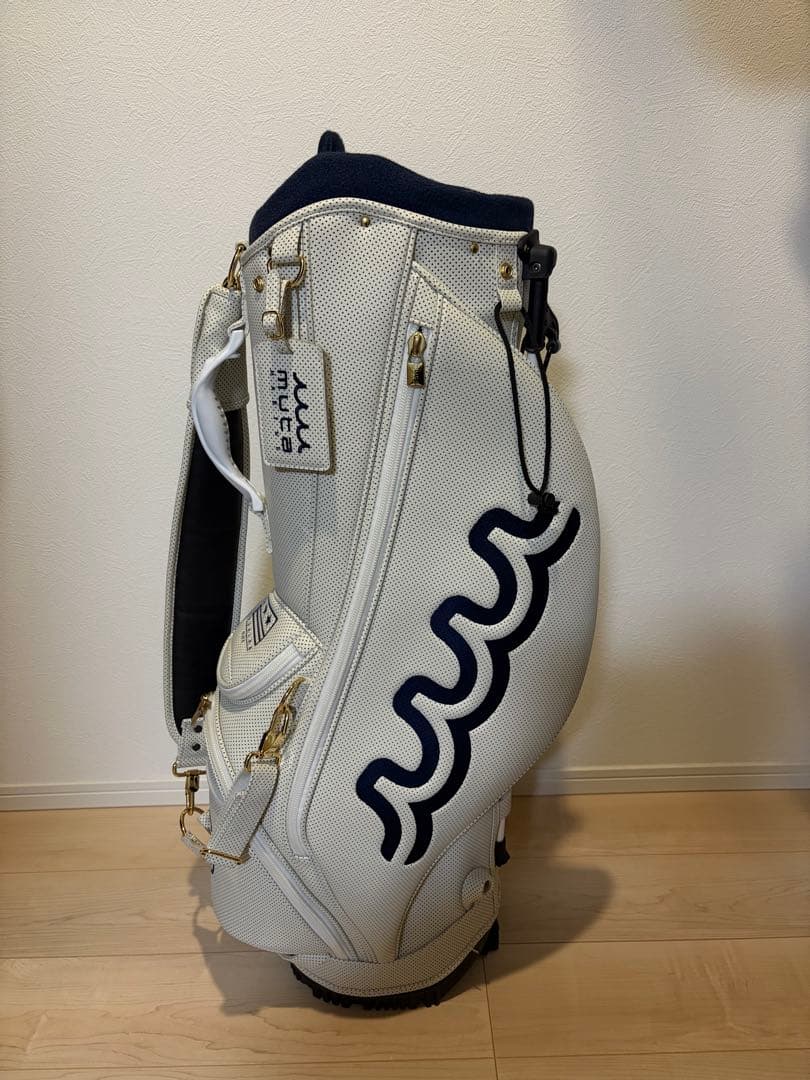 最終価格　muta ゴルフバッグ ホワイト　エシカルレザー