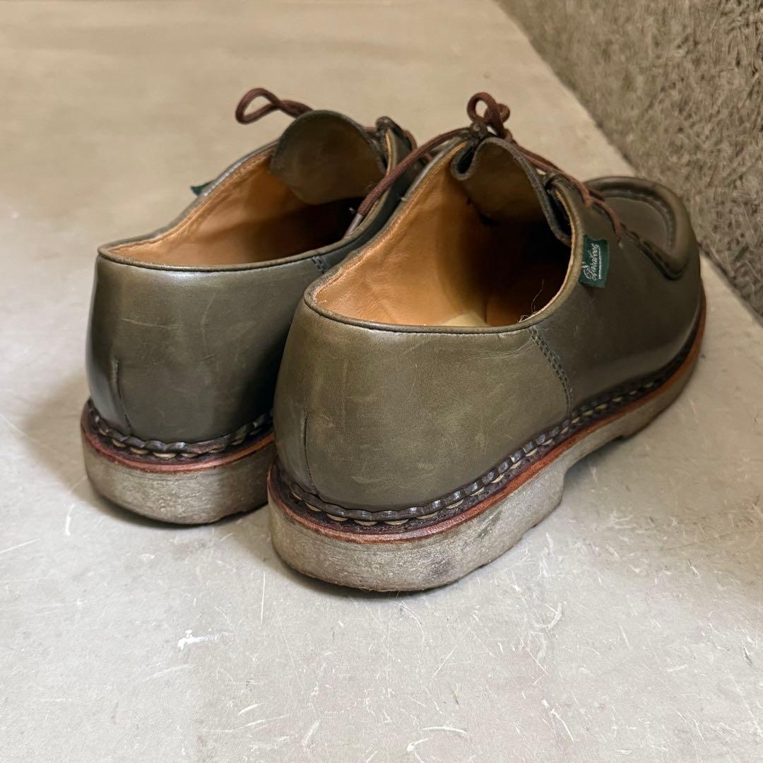 パラブーツ　ミカエル　7 オリーブ　グリーン