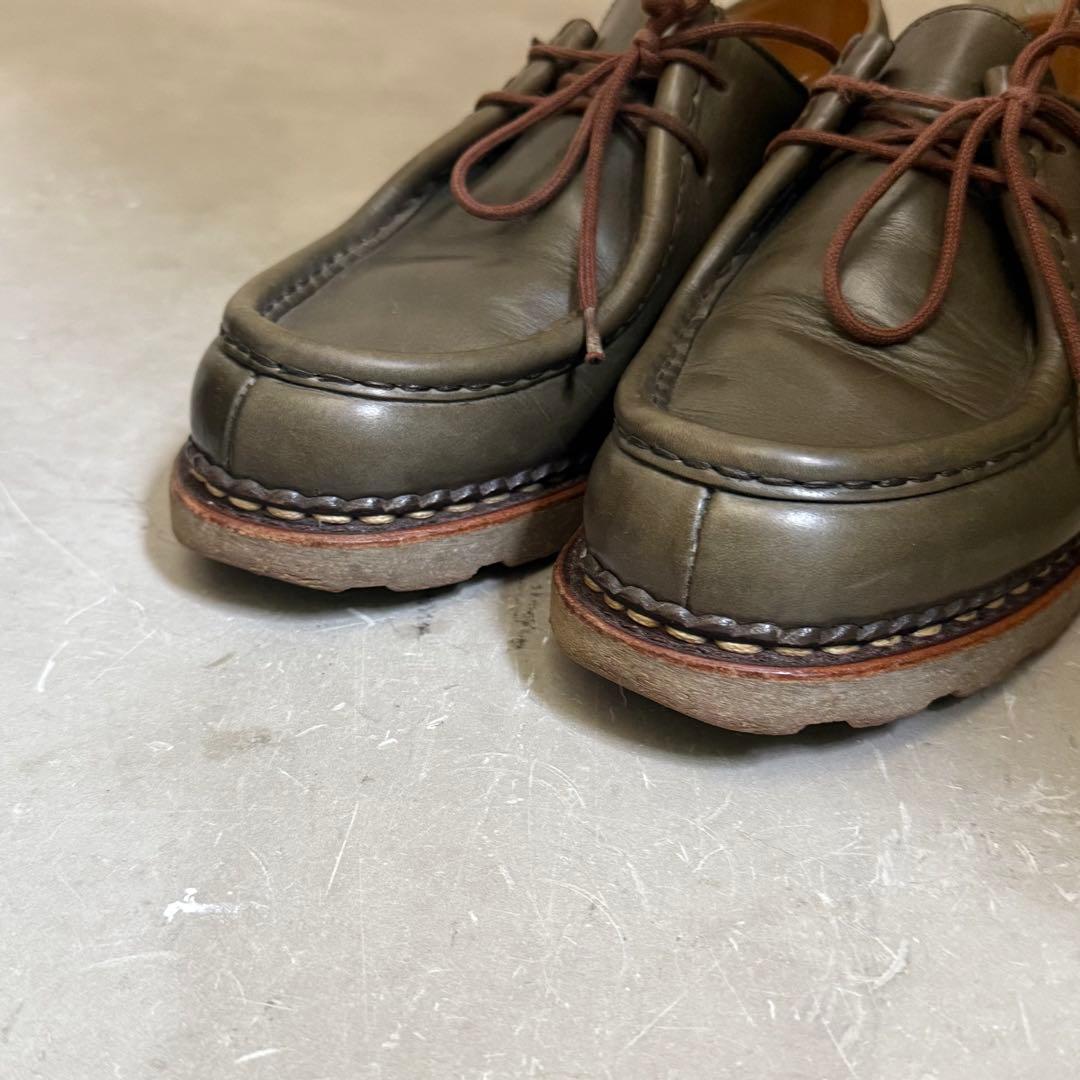 パラブーツ　ミカエル　7 オリーブ　グリーン