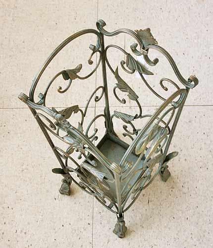 傘立て アイアン クラシック 正方形 グレー アンティーク FM-81