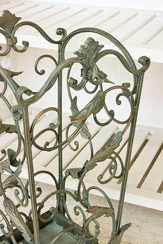 傘立て アイアン クラシック 正方形 グレー アンティーク FM-81