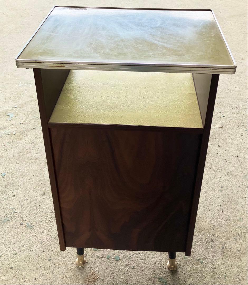 昭和レトロ　電話台　収納棚　サイドラック　チェスト　アンティーク