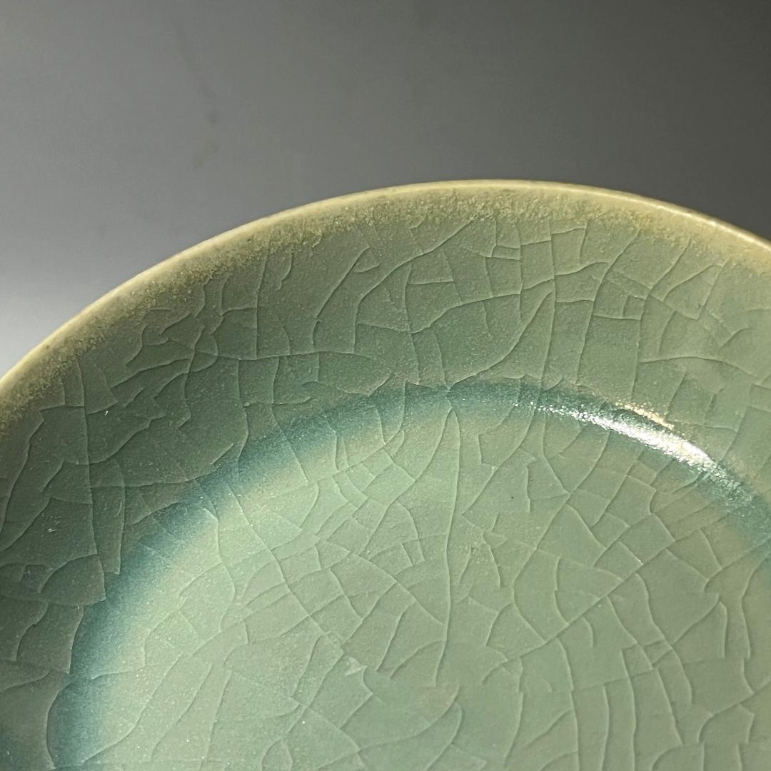 唐物 青磁洗 中国美術 古玩 擺件 SN785