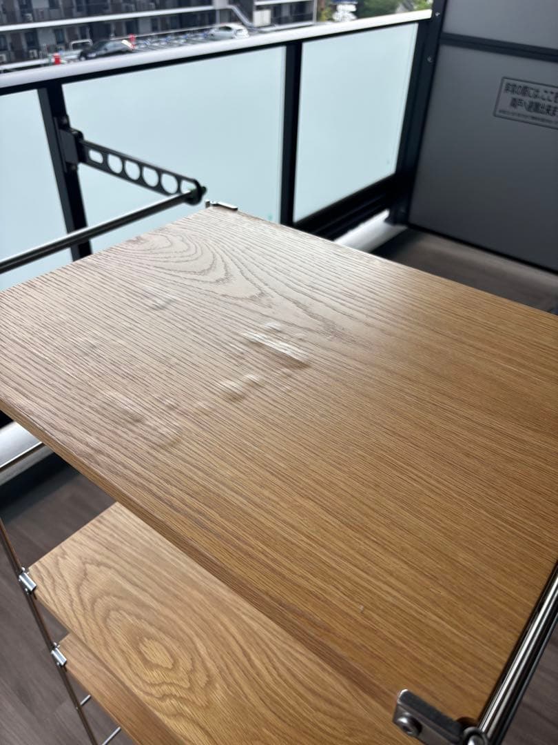 ステンレスユニットシェルフ オーク材棚セット 中 MUJI 無印良品